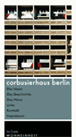 Mobile Screenshot of corbusierhaus.org